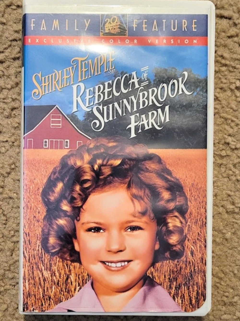 Shirley Temple: Rebecca of Sunnybrook Farm (VHS, 1998, Exclusive Color Version)